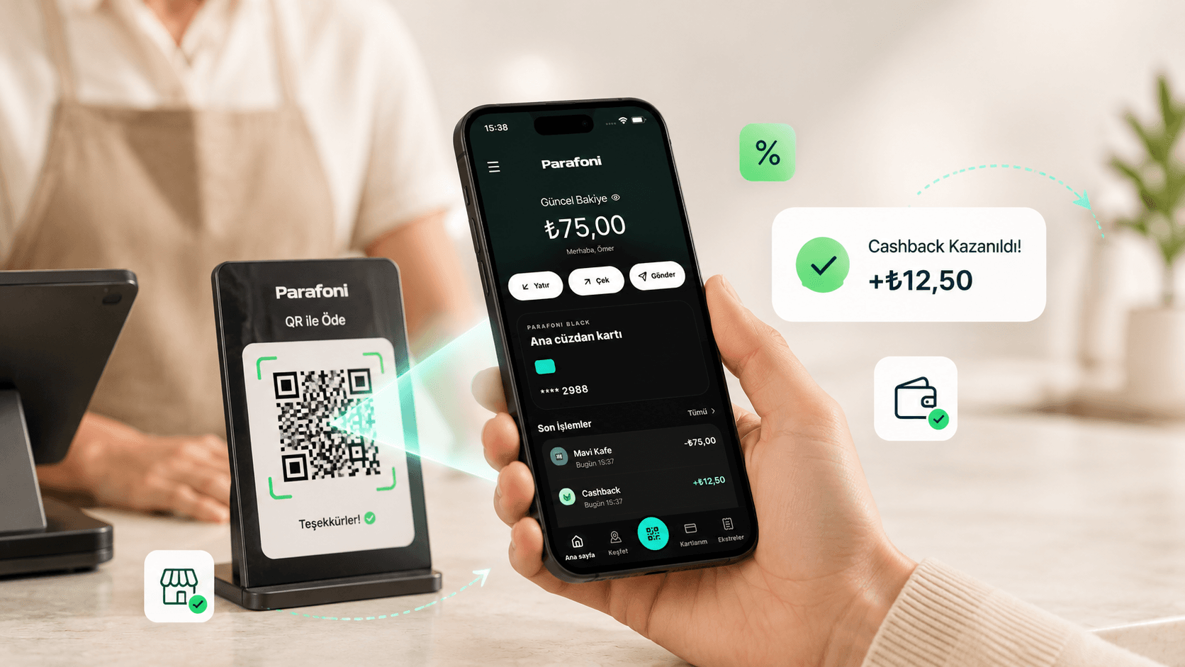 Kapalı devre cashback cüzdanı